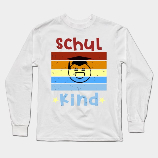 Schulkind 1. Klasse Smile Schulbeginn T shirt Long Sleeve T-Shirt by chilla09